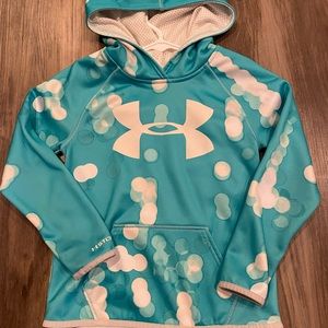 Under Armour Kids Teal and White Hoodie